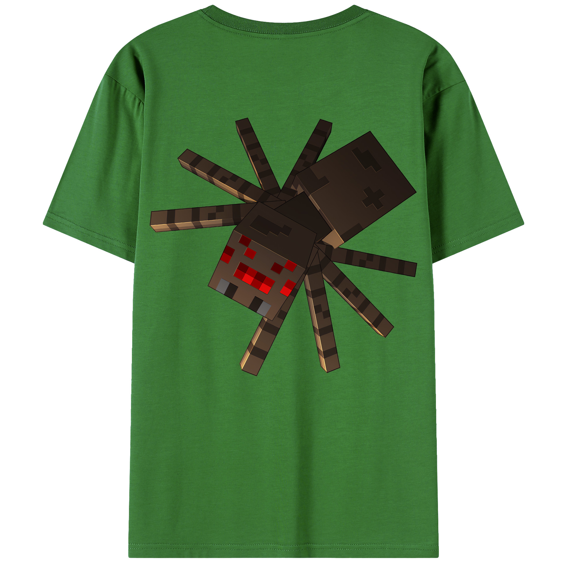（画像用） マインクラフト ブロックの世界 Minecraft MC Block world レディース半袖Tシャツ(バックプリント)